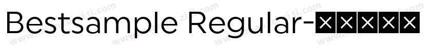 Bestsample Regular字体转换